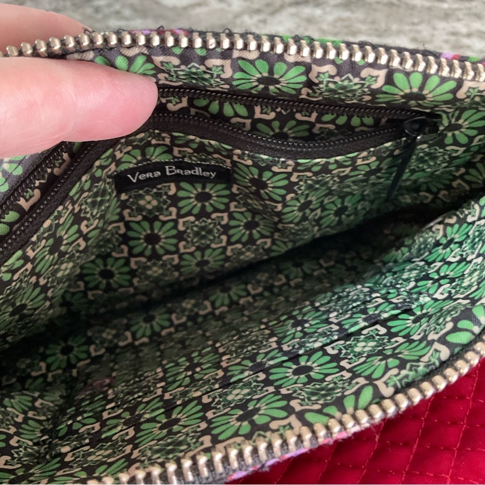 Vera Bradley Winter Berry/Cardinal custom double crossbody bags - Picture 13 of 15